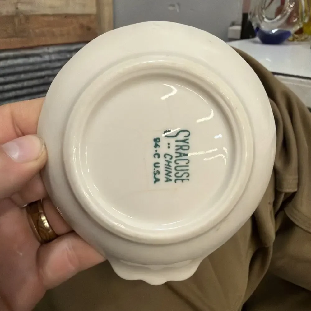 Vintage Syracuse China spoon rest with 